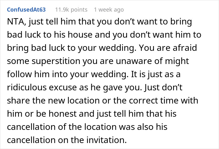 Guy Pulls The Plug On Hosting Backyard Wedding For Sister After He Listens To Friend's Superstitions