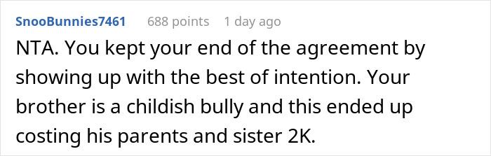 Man Avoids Sister's Wedding Because Of Horrible Brother, She Bribes Him With $2000, It Doesn't Work