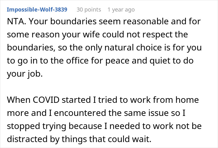 Wife Ignores Man’s Home Office Rules, Pushes Him To The Limit, Drama Ensues When He Cancels WFH