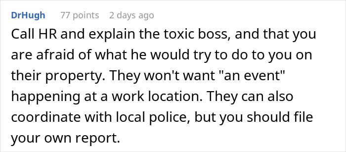 "My Former Toxic Boss Showed Up At My New Workplace Today"