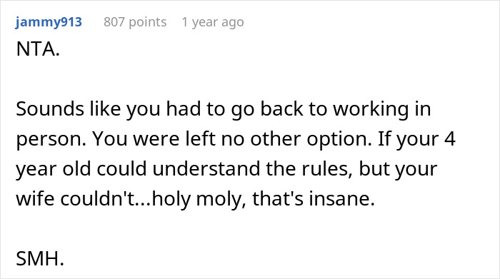 Wife Ignores Man’s Home Office Rules, Pushes Him To The Limit, Drama Ensues When He Cancels WFH