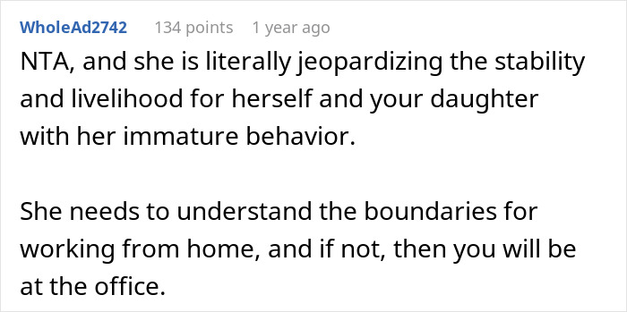 Wife Ignores Man’s Home Office Rules, Pushes Him To The Limit, Drama Ensues When He Cancels WFH