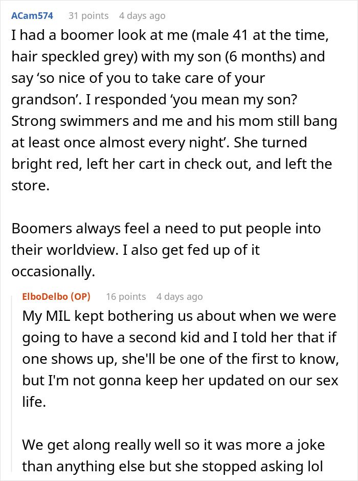 “It Must Be Mommy’s Day Off”: Man Lies About His Wife Being Dead In Response To Boomer’s Comment