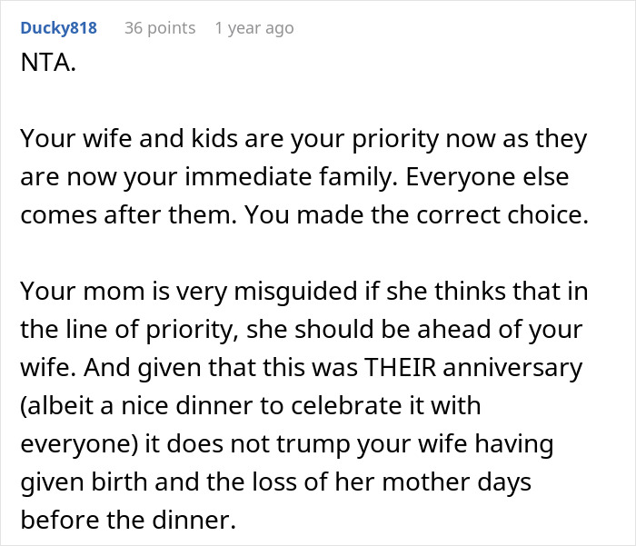 Woman Prioritizes Grieving Wife And Newborn Twins Over Mother’s Anniversary, Faces Hell From Her