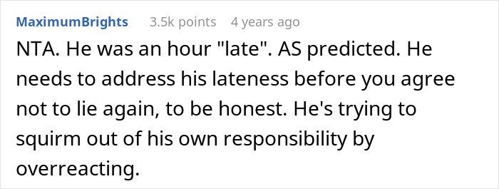 Woman Lies To BF About Event Start Date Because She's Tired Of His Selfish Behavior