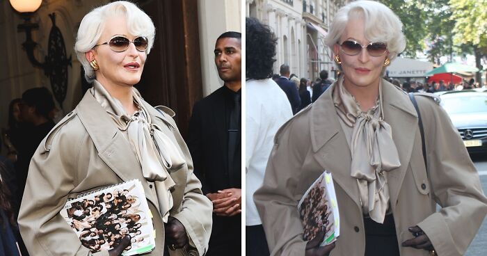 Makeup Artist Channels The Devil Wears Prada’s Miranda Priestly In Jaw-Dropping Transformation At PFW