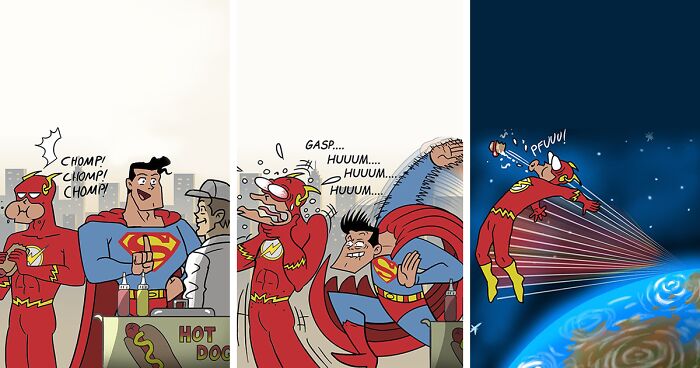 Funny Situations Superheroes Face When No One’s Watching In 26 New Comics By Dragonarte