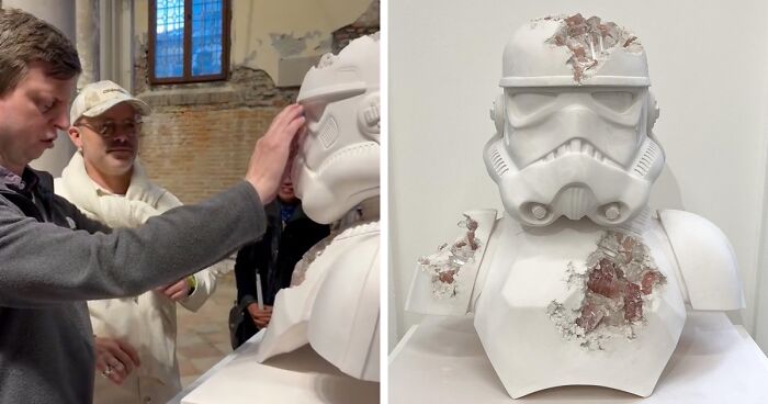 Artist Gives His Completely Blind Friend A Personal Tactile Tour Of His Venice Exhibition