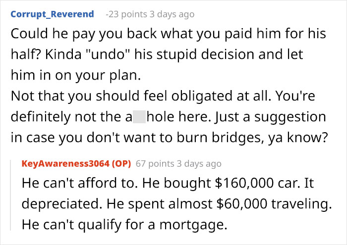 Brother Blows Inheritance On Car And Trips, Gets Mad Sibling Invested And Became A Landlord