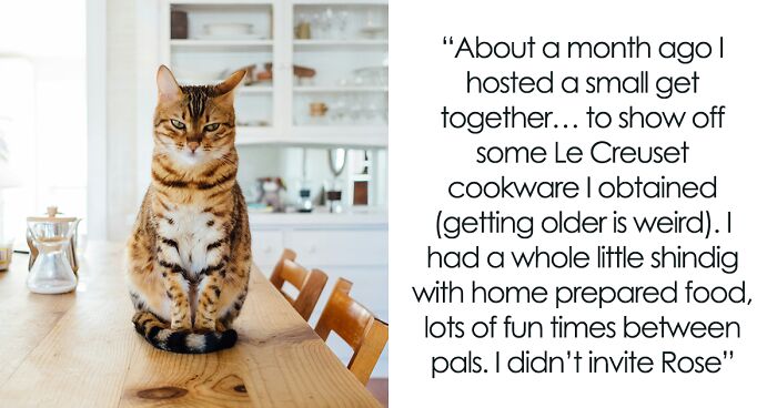 Woman Claims On IG She Won't Eat At Cat Owners' Homes, Goes Dramatic When Isn't Invited By Friend