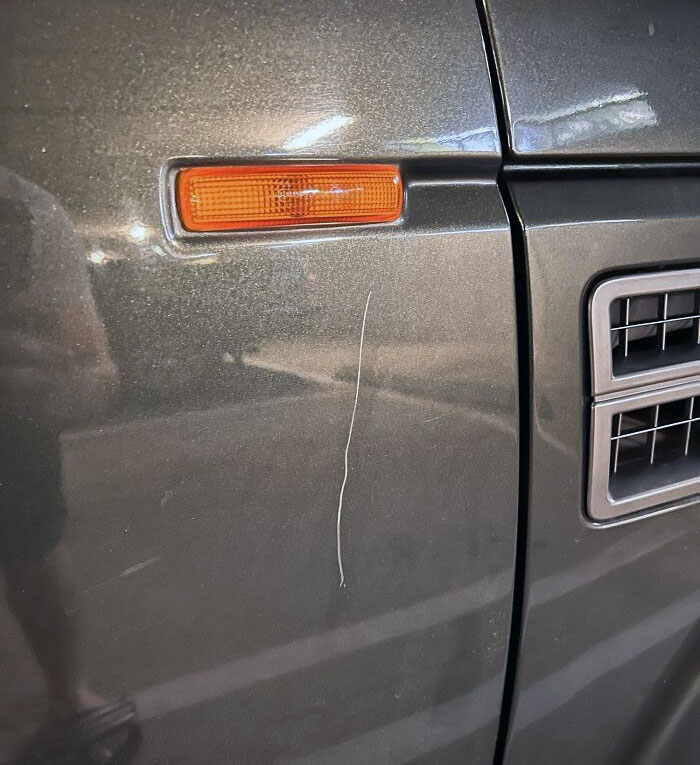 My Sister Borrowed My Car And Kept Parking In The Handicapped Parking Space. Someone Got Annoyed And Keyed My Car