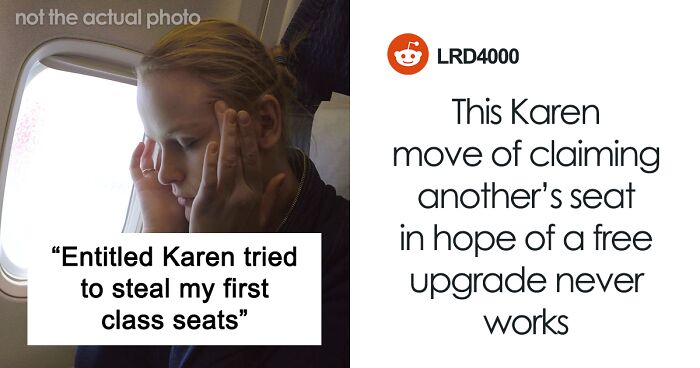 Red-Faced Karen Starts Insulting Single Father After Stealing His And His Kid's Plane Seats