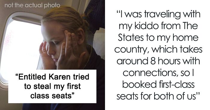 Entitled Karen Forced To Move To Her Own Seat After First-Class Hijacking Fails