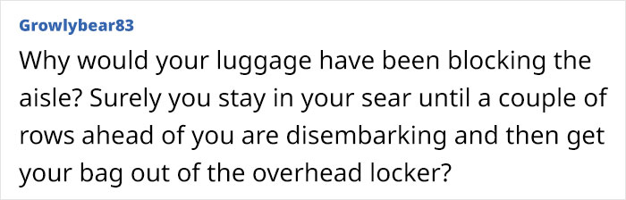 Drama Ensues After Man Refuses To Let Other Passengers On A Plane Pass By In The Aisle