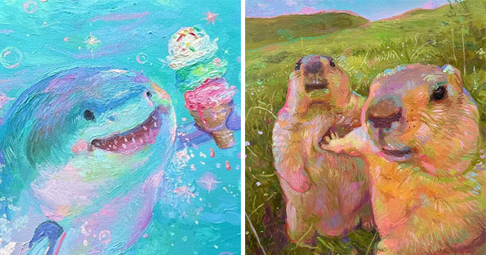 37 Whimsical And Very Cute Portraits Of Animals By This Artist