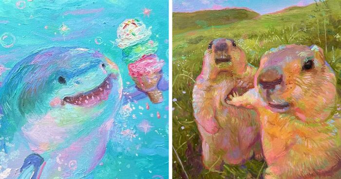 37 Whimsical And Very Cute Portraits Of Animals By This Artist