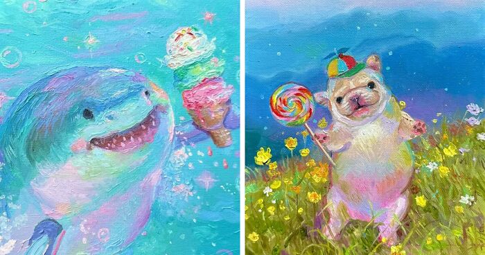 37 Whimsical And Very Cute Portraits Of Animals By This Artist