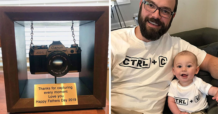 50 Wholesome Photos Of Dads Sharing Their Father’s Day Gifts