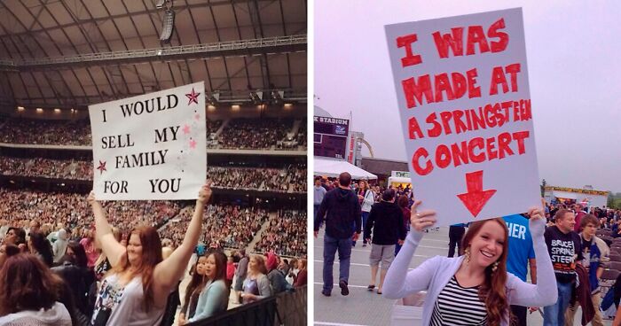 102 Times Fans Went Out Of Their Way To Get Noticed By The Artists With Their Posters