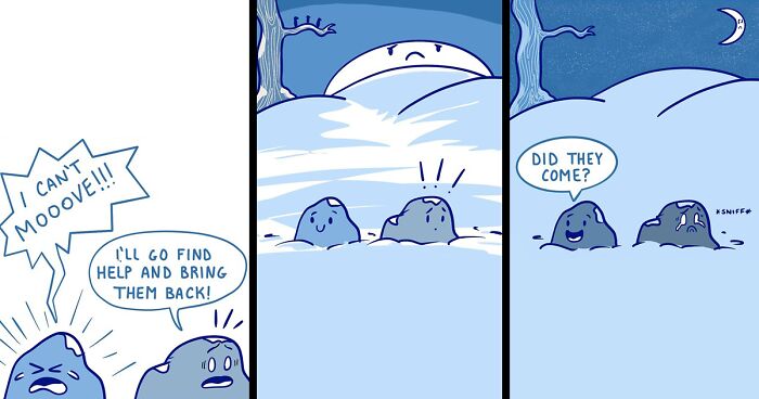 “Ok Blue Comics”: 24 New Relatable Life Situations, Relationship Quirks, And Other Random Things