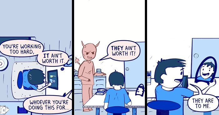 “Ok Blue Comics”: 24 New Relatable Comics On Life’s Quirks And The Artist's Relationship