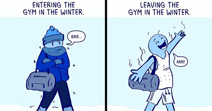 24 New “Ok Blue Comics” By This Artist Depicting Relationship Quirks And Funny Everyday Life Moments