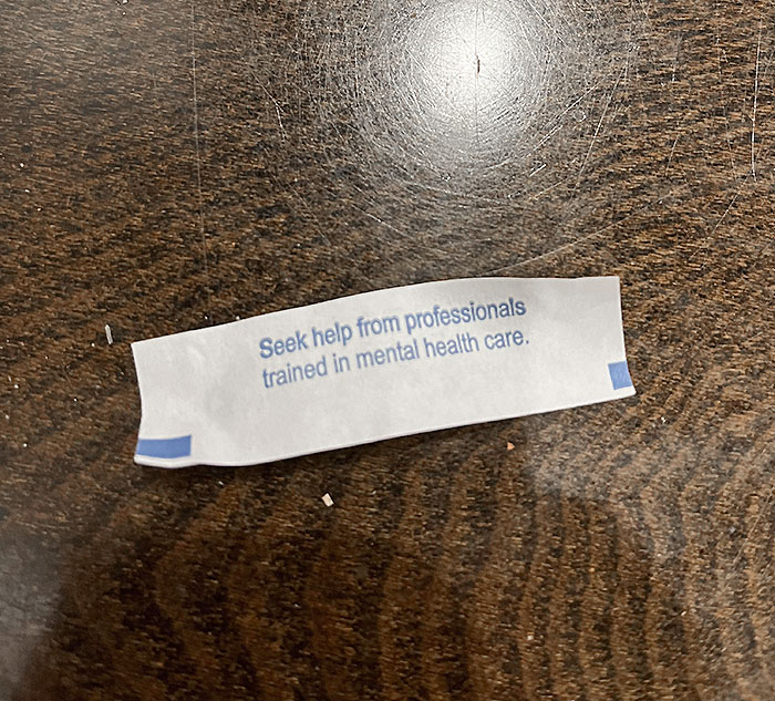 My Wife’s Fortune Cookie. I Was Right