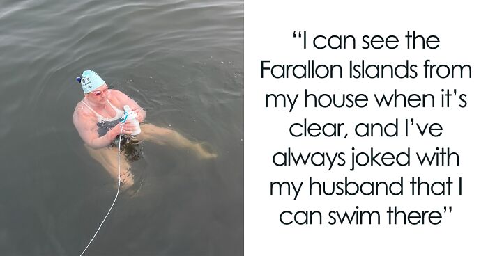 A 55 Y.O. Became The 1st Woman To Swim From The Golden Gate Bridge To The Farallon Islands