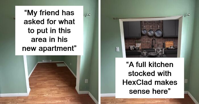 Guy Needs Ideas How To Fill An Awkward Empty Space, X Users Deliver These 50 Hilarious Ones