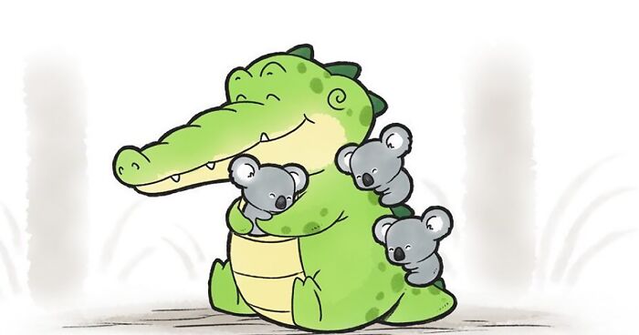 25 Sweet And Positive Comics About An Alligator And His Buddies By Chow Hon Lam