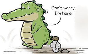 25 Comics About The Adventures Of A Good And Friendly Alligator Created By Chow Hon Lam