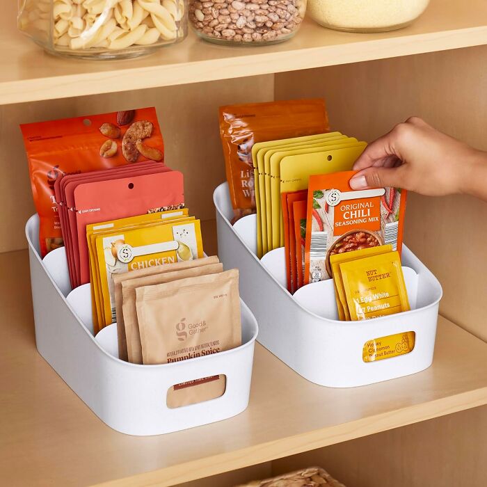 Sort Out The Mess That Is Your Pantry With A Simple Packet Organiser  That Separates Your Soups, Sauces, And Spices