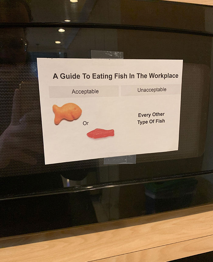 Only Gold And Swedish Fish Are Acceptable In The Workplace