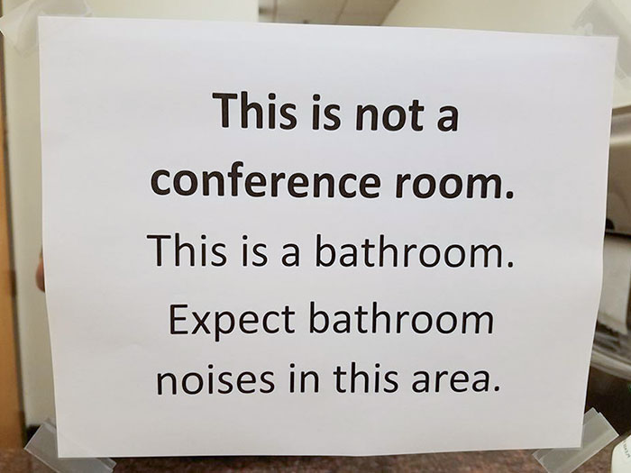Someone Put This Up In The Ladies' Room At Work