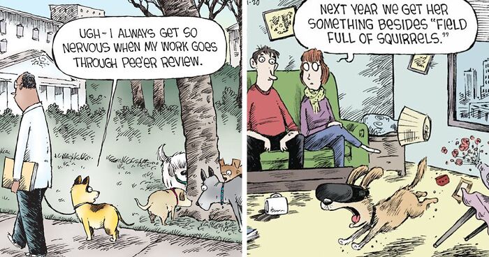 46 Comics Illustrating Funny Pet Antics And Everyday Situations, By Dave Coverly (New Pics)