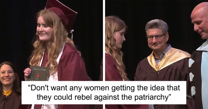 Student Hands Superintendent Copy Of “The Handmaid’s Tale” At Graduation After District Banned It