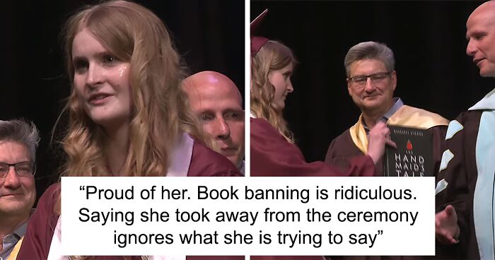 High School Graduate Refuses To Shake Superintendent’s Hand And Offers Him Banned Book On Stage