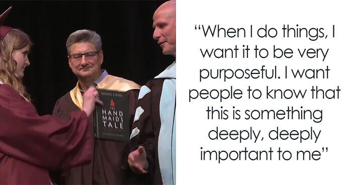 After The Handmaid's Tale’s Ban From School Library, Student Hands Out Copy On Stage At Graduation