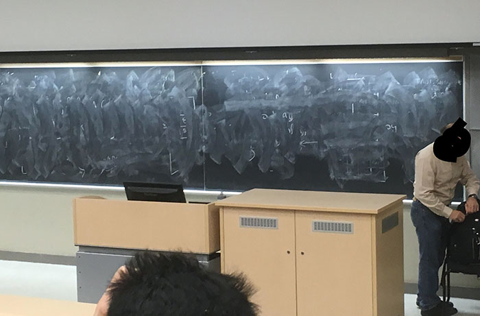 The Way This Professor Erased The Board