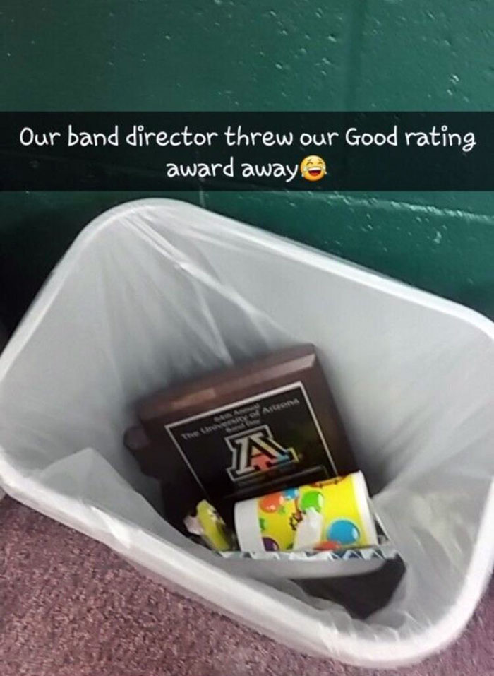 Teacher Not Happy With Marching Band Score And Award