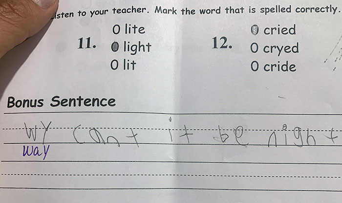 My Son Misspelled A Word, So The Teacher "Corrected" Him