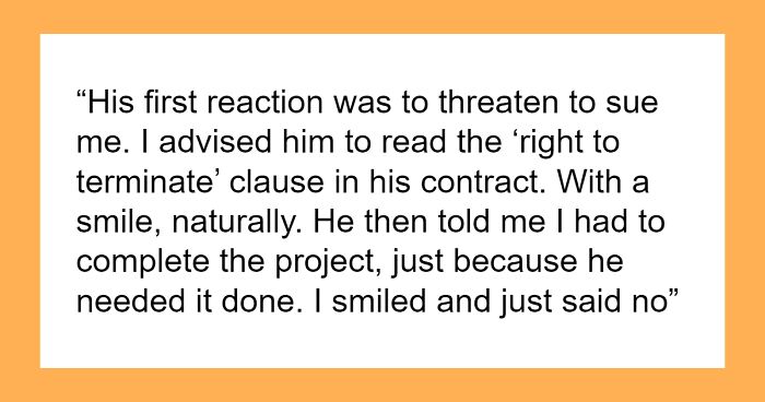 Man Fires Client Who Lies, Harasses, And Disrespects Him, Drama Ensues