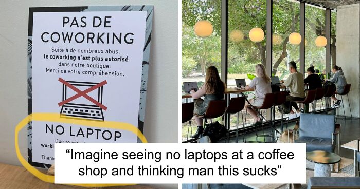 “Change Is Bad”: People Fume Over Sign In French Café Banning Laptop Users