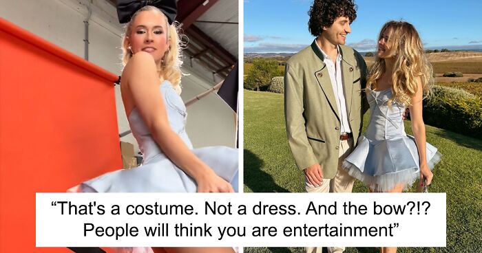 Woman Divides Opinions By Making Her Own Dress For Her Brother’s Wedding