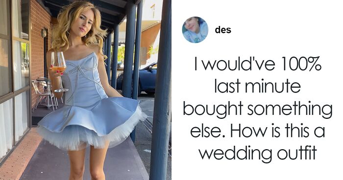 Woman Designs Her Own Dress For Brother’s Wedding—It Looks Like A Tutu, But She Wears It Anyway