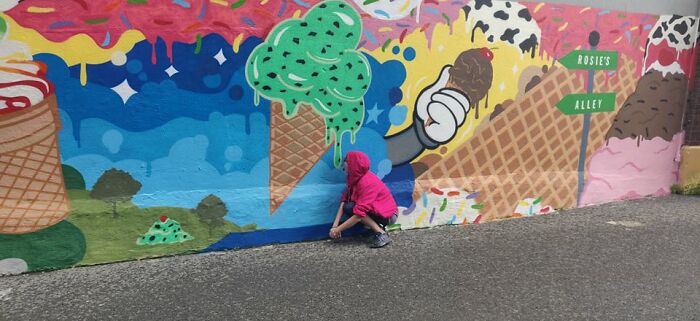 Ice Cream Mural In Ithaca, NY