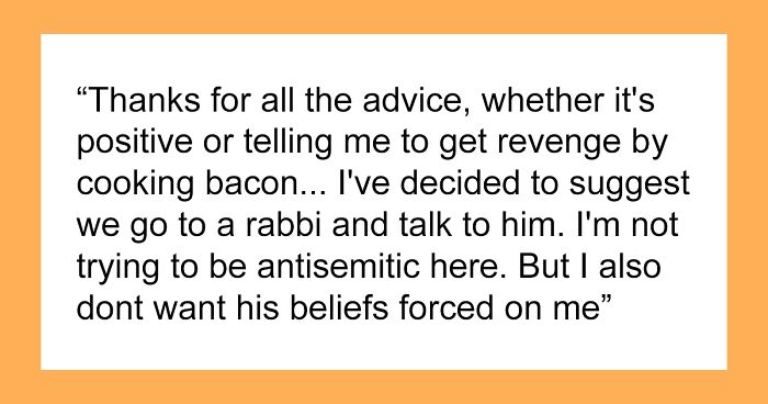 Man Seeks Guidance After Jewish Roommate Expects Him To Compromise His Lifestyle For His Religion
