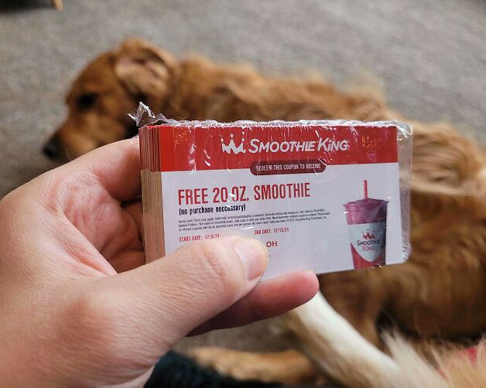 Won Free Smoothies For A Year, One A Week