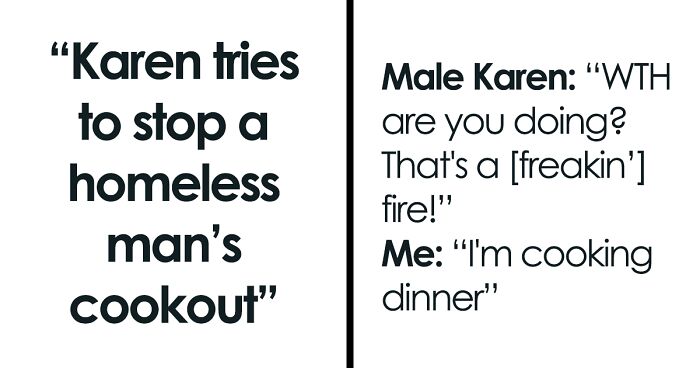 ‘Male Karen’ Tries To Stop Homeless Man From Making Food, Calls Fire Department