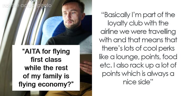 Dad Pays Extra To Fly First Class, Leaves Wife In Economy With Three Little Kids